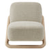 Modway Vander Textured Fabric Accent Chair in Oak Marble - detail view
