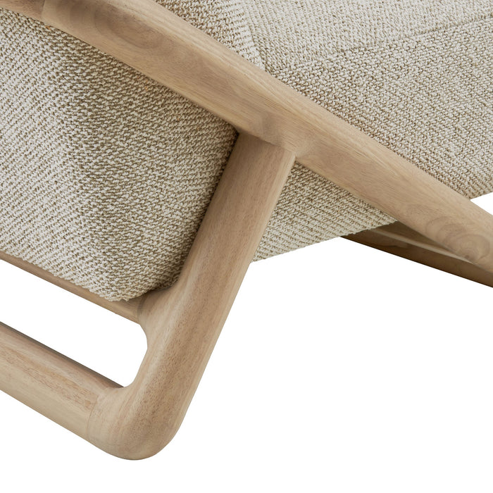 Modway Vander Textured Fabric Accent Chair in Oak Marble - lifestyle view