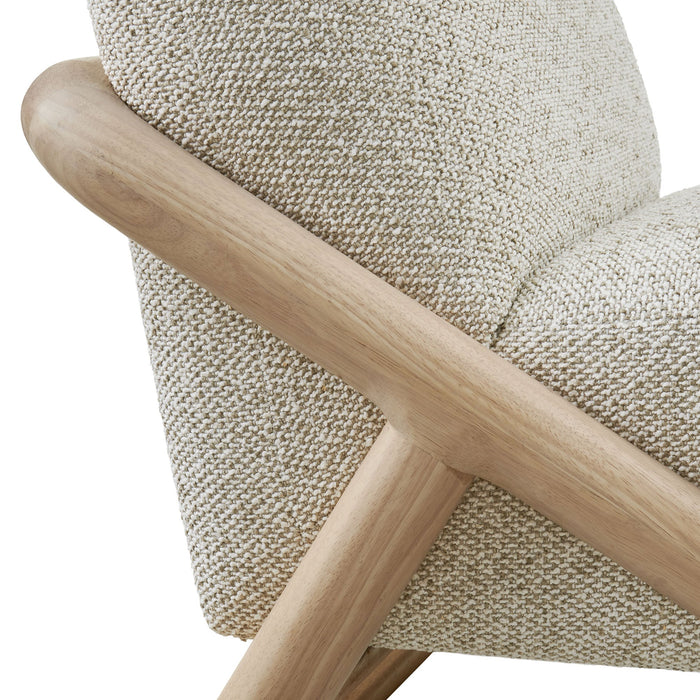 Modway Vander Textured Fabric Accent Chair in Oak Marble - lifestyle view 16