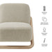 Modway Vander Textured Fabric Accent Chair in Oak Marble - dimensions and specifications