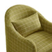 Modway Bardot Slipcovered Linen Blend Accent Chair in Artichoke Windowpane Check - lifestyle view