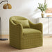 Modway Bardot Slipcovered Linen Blend Accent Chair in Artichoke Windowpane Check - lifestyle view 13