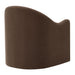 Modway Bardot Slipcovered Linen Blend Accent Chair in Cocoa - side view