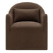 Modway Bardot Slipcovered Linen Blend Accent Chair in Cocoa - detail view
