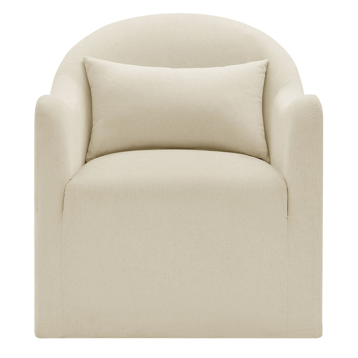 Modway Bardot Slipcovered Linen Blend Accent Chair in Linen - detail view