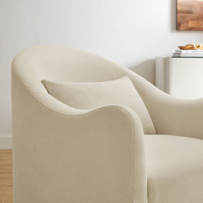 Modway Bardot Slipcovered Linen Blend Accent Chair in Linen - lifestyle view 16