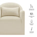 Modway Bardot Slipcovered Linen Blend Accent Chair in Linen - dimensions and specifications