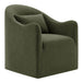 Modway Bardot Slipcovered Linen Blend Accent Chair in Sage - front view