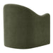 Modway Bardot Slipcovered Linen Blend Accent Chair in Sage - side view