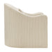 Modway Bardot Slipcovered Striped Accent Chair in Oatmeal Stripe - angled view