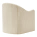 Modway Bardot Slipcovered Striped Accent Chair in Oatmeal Stripe - side view
