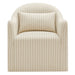 Modway Bardot Slipcovered Striped Accent Chair in Oatmeal Stripe - detail view