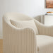 Modway Bardot Slipcovered Striped Accent Chair in Oatmeal Stripe - lifestyle view 12