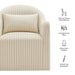 Modway Bardot Slipcovered Striped Accent Chair in Oatmeal Stripe - dimensions and specifications