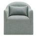 Modway Bardot Slipcovered Striped Accent Chair in Spa Blue Stripe - detail view