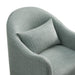 Modway Bardot Slipcovered Striped Accent Chair in Spa Blue Stripe - lifestyle view
