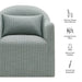 Modway Bardot Slipcovered Striped Accent Chair in Spa Blue Stripe - dimensions and specifications