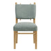 Modway Mauden Striped Dining Side Chairs Set of 2 in Spa Blue Stripe - lifestyle view