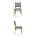 Modway Mauden Striped Dining Side Chairs Set of 2 in Spa Blue Stripe - dimensions and specifications 20
