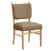 Modway Mauden Performance Velvet Dining Side Chairs Set of 2 in Taupe - angled view