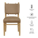 Modway Mauden Performance Velvet Dining Side Chairs Set of 2 in Taupe - dimensions and specifications