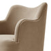 Modway Cordelle Linen Blend Swivel Dining Chair in Almond - lifestyle view