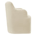 Modway Cordelle Linen Blend Swivel Dining Chair in Linen - angled view