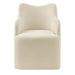 Modway Cordelle Linen Blend Swivel Dining Chair in Linen - detail view