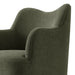 Modway Cordelle Linen Blend Swivel Dining Chair in Sage - lifestyle view