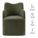 Modway Cordelle Linen Blend Swivel Dining Chair in Sage - dimensions and specifications