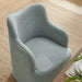 Modway Cordelle Linen Blend Swivel Dining Chair in Spa Blue Stripe - lifestyle view 12