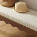 Modway Mirette Scalloped Edge Striped Accent Bench in Oatmeal Stripe - lifestyle view 12