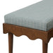 Modway Mirette Scalloped Edge Striped Accent Bench in Spa Blue Stripe - lifestyle view