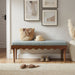 Modway Mirette Scalloped Edge Striped Accent Bench in Spa Blue Stripe - lifestyle view 13