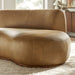 Modway Rialta Curved Right-Arm Vegan Leather Sectional Loveseat in Toast - lifestyle view 6