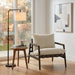Modway Nomi Outdoor Teak Wood Sling Chair in Dark Brown Sand - lifestyle view 24