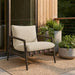 Modway Nomi Outdoor Teak Wood Sling Chair in Dark Brown Sand - lifestyle view 27