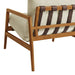 Modway Nomi Outdoor Teak Wood Sling Chair in Natural Sand - lifestyle view