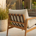 Modway Nomi Outdoor Teak Wood Sling Chair in Natural Sand - lifestyle view 17