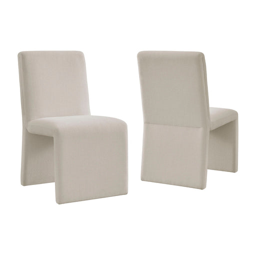 Emory Upholstered Fabric Dining Side Chair Set of 2 Salt
