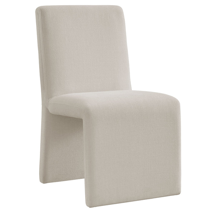 Emory Upholstered Fabric Dining Side Chair Set of 2 Salt