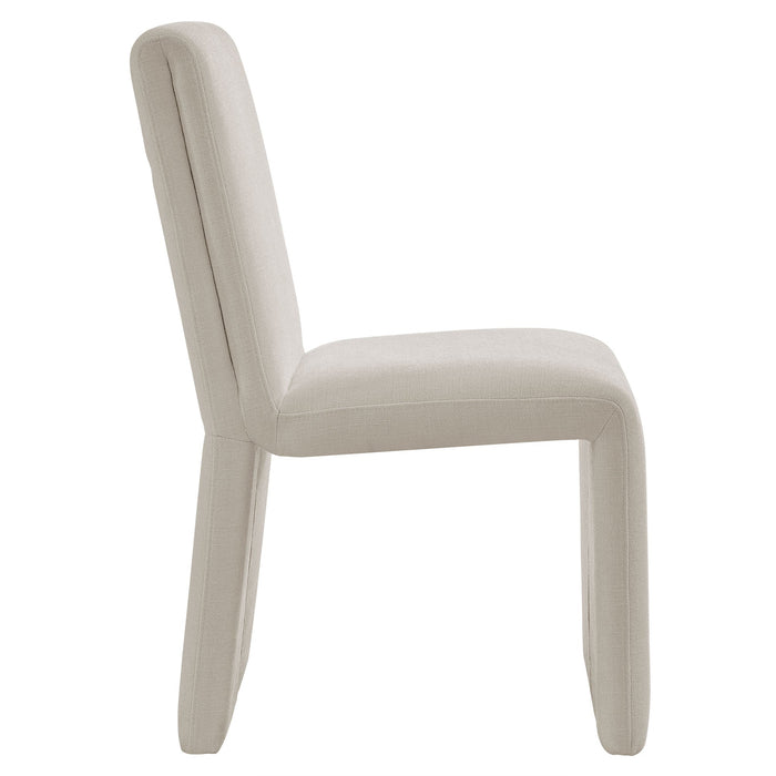 Emory Upholstered Fabric Dining Side Chair Set of 2 Salt