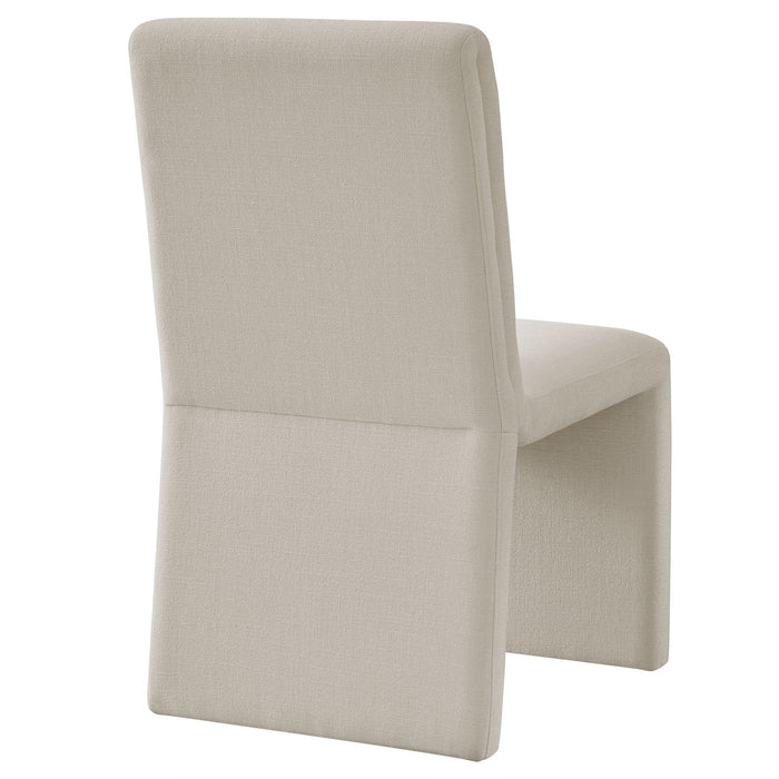 Emory Upholstered Fabric Dining Side Chair Set of 2 Salt