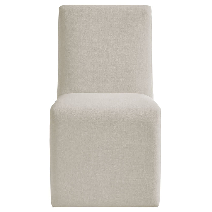 Emory Upholstered Fabric Dining Side Chair Set of 2 Salt