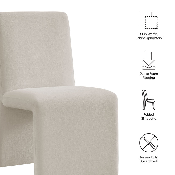 Emory Upholstered Fabric Dining Side Chair Set of 2 Salt