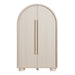 Modway Bellamy Arched Fold-Out Desk Cabinet in Ash - side view