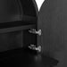 Modway Bellamy Arched Fold-Out Desk Cabinet in Black Oak - detail view