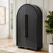 Modway Bellamy Arched Fold-Out Desk Cabinet in Black Oak - lifestyle view 17