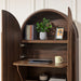 Modway Bellamy Arched Fold-Out Desk Cabinet in Walnut - lifestyle view