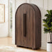 Modway Bellamy Arched Fold-Out Desk Cabinet in Walnut - lifestyle view 16